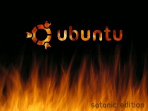 Ubuntu Satanic Edition, with hellfires...
